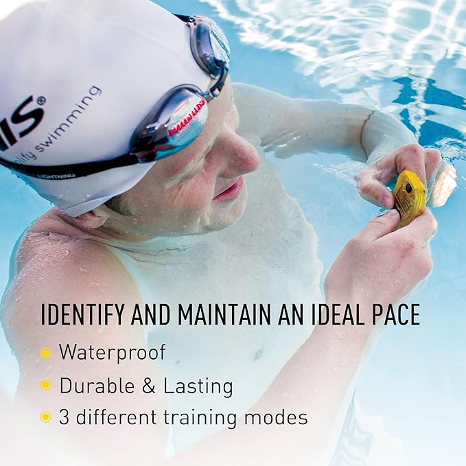 FINIS Tempo Trainer Pro - Waterproof Audible Swim Metronome - Adjustable Stroke Tempo - 3 Training Modes
