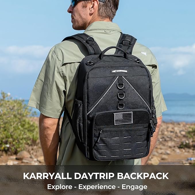 KastKing KarryAll Fishing Tackle Backpack with Rod Holder 4 Tackle Boxes,40/26L Tackle Bag Storage Fishing Gear and Equipment