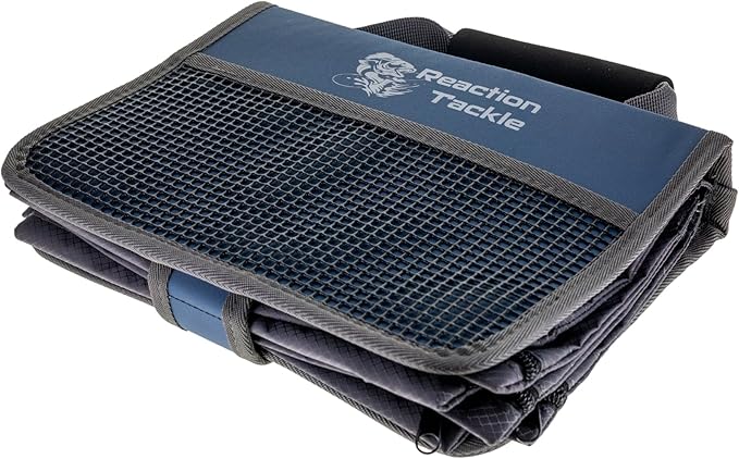 Reaction Tackle Deluxe Bait Binder – Water-Resistant Soft Plastic Bait Storage Bag, Saltwater & Freshwater Fishing Tackle Organizer, Lure Bag for Bass, Kayak, and Boat Fishing