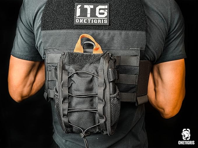 OneTigris IFAK Pouch - Large IFAK Molle Pouch Empty First Aid Bags Only Medical Trauma Kit Bag EMT Pouch MED Waist Bag for Outdoor