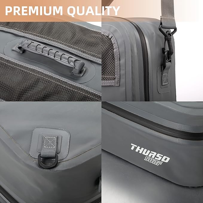 THURSO SURF Waterproof Paddle Board Cooler Bag Paddle Board Accessories SUP Deck Bag Multi-Functional Durable PVC Material Mesh Top Pocket Portable Premium Insulated Spacious 20 Can