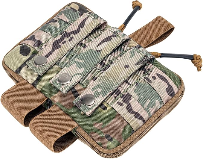 Medical Pouch for Tactical/Duty Belt MOLLE Vest/Pack EMT First Aid Pouch IFAK Utility Pouch Trauma Kit Organizer w/Tourniquet Holder