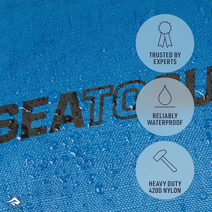 Sea to Summit Big River Dry Bag, Heavy-Duty Dry Storage, 35 Liter, Surf Blue