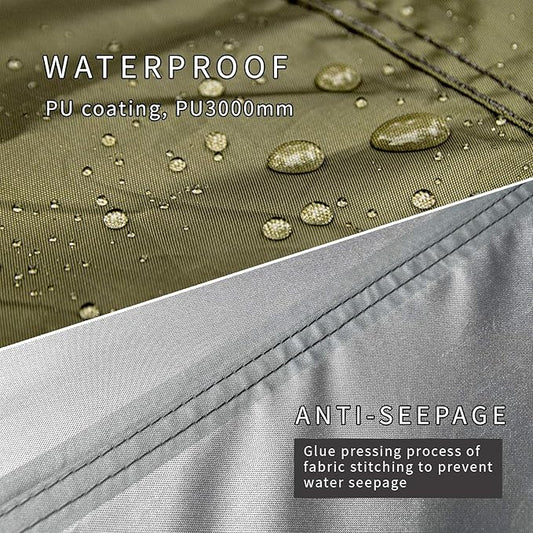 Unigear Hexagon Hammock Rain Fly,15x14FT/12x10FT Multifunctional Waterproof Camping Tarp,Lightweight and Compact Tent Tarp for Backpacking, Hiking, Traveling