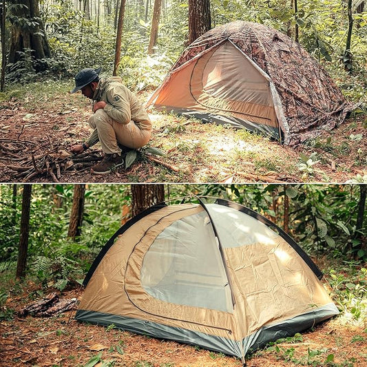 GEERTOP Ultralight 2 Person Backpacking Tent 4 Season Waterproof Camping Tent Double Layer Cold Weather Easy Set Up Tents for Family Camp, Hiking, Hunting Outdoor Mountaineering Travel