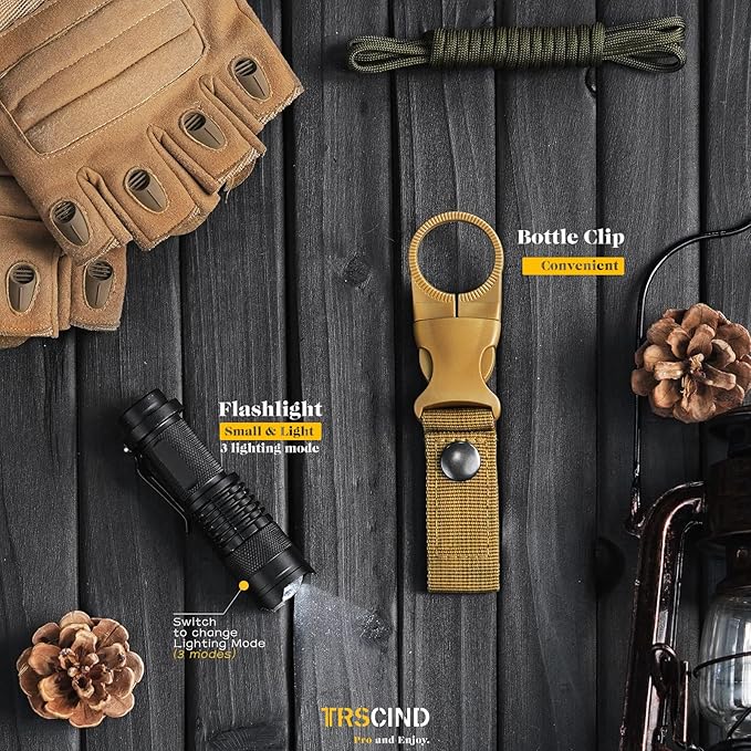 Gifts for Men Dad Husband - Fathers Day Anniversary Birthday Gifts Idea for Him Boyfriend Man - Survival Kit 14 in 1, Survival Gear and Equipment, Fishing Hunting Camping Accessories, Cool Gadgets