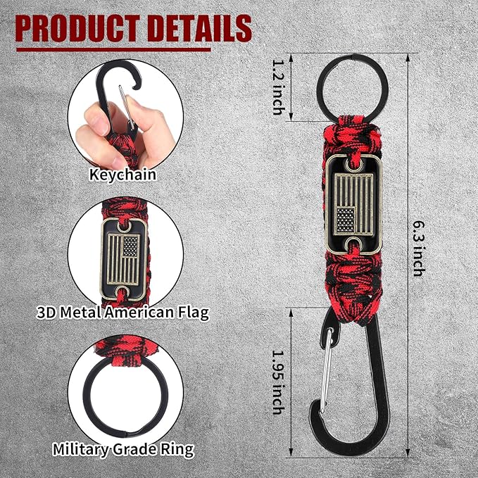 Frienda 2 Set Heavy Duty Paracord Lanyard Necklace Whistles Strap Braided 550 Keychain Lanyard for Outdoor Activities Camera