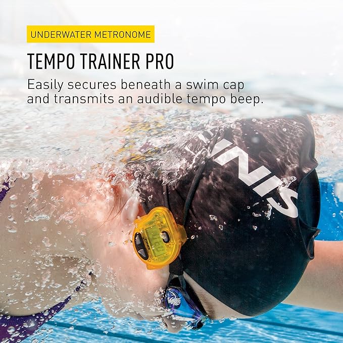 FINIS Tempo Trainer Pro - Waterproof Audible Swim Metronome - Adjustable Stroke Tempo - 3 Training Modes