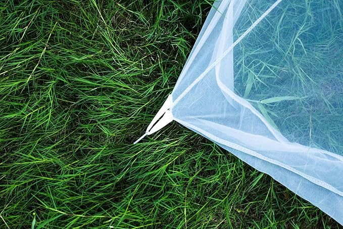 No-See-Ums Camping Mosquito Net Bed Compact and Ultra-Light for Travel,Finest Holes Mesh 2000 Noseeum Netting for Camping and Hiking, Without Sleeping Mat