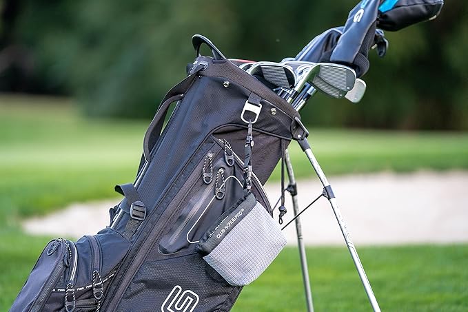 Golf Club and Golf Ball Cleaning Bag, Waterproof Clean Face Technology Liner, Detachable Clip, Machine Washable, Cleans Club Grooves, Dry Exterior (Neoprene or Microfiber Option Available)