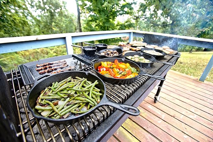 Lodge Seasoned Cast Iron Skillet - 12 Inch Ergonomic Frying Pan with Assist Handle, black