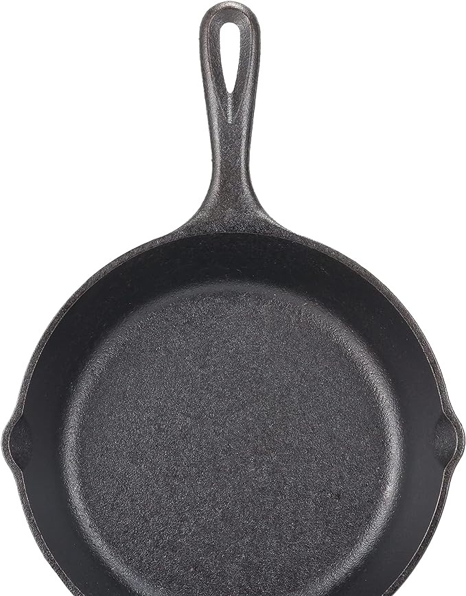 Lodge Seasoned Cast Iron Skillet - 12 Inch Ergonomic Frying Pan with Assist Handle, black