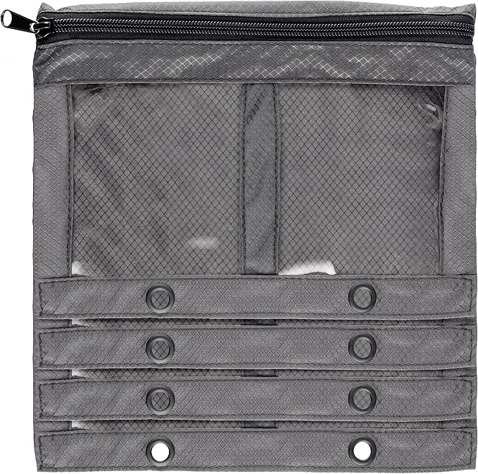 Reaction Tackle Deluxe Bait Binder – Water-Resistant Soft Plastic Bait Storage Bag, Saltwater & Freshwater Fishing Tackle Organizer, Lure Bag for Bass, Kayak, and Boat Fishing