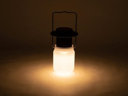 Snow Peak Mini Hozuki - Battery-Powered & Lightweight Camping Light - Portable Lantern for Soft, Ambient Light, Black