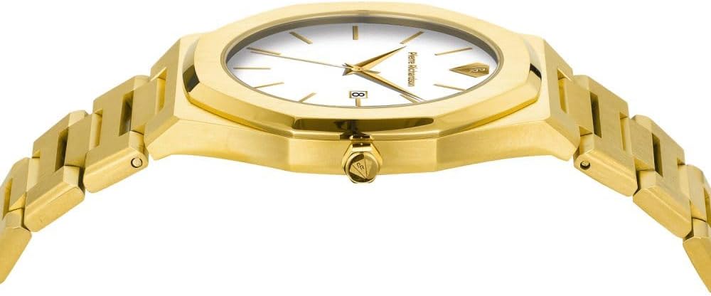 PIERRE RICHARDSON PR5428 Men’s Luxury Watch – Japanese Quartz Movement, Stainless Steel, 41mm, 5ATM Water Resistant, Scratch-Resistant Sapphire Crystal Glass – Classic Dress Watch for Men