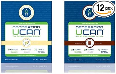 UCAN Edge Energy Gel Shots, Mixed Berry + Caffeine (12, 2 Ounce Packets) for Running, Training, Workouts, Fitness, Cycling, Crossfit | Sugar-Free, Vegan, & Keto Friendly Energy