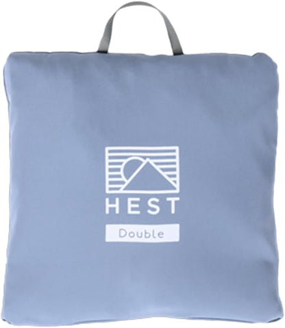 HEST Double Top Sheet - Compatible Double Down Comforter - Cozy Outdoor Ready Camping Sheet - Non-Slip Tucked Corner Flaps & Toggles - 80" x 88"