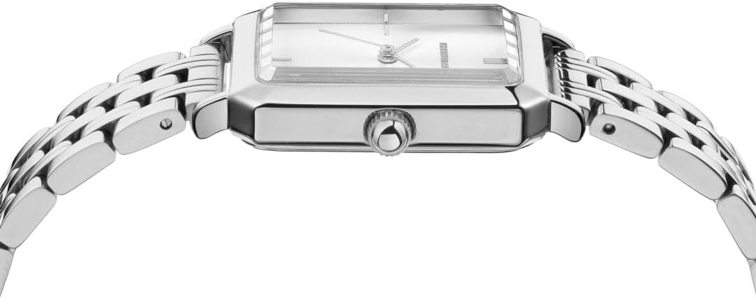 Roberto Marino RM1982 Women’s Luxury Watch Rectangular Gold – Japanese Quartz Movement, Vintage Stainless Steel Design, Silver Dial, Elegant Dress Timepiece, 3ATM Water Resistant – Reloj para Mujer