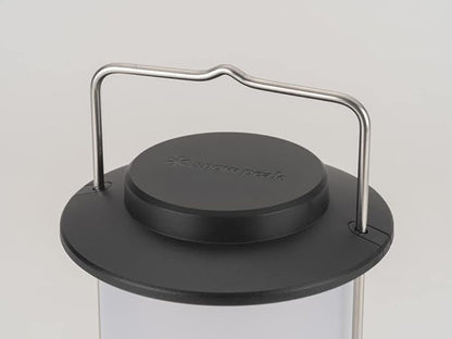 Snow Peak Mini Hozuki - Battery-Powered & Lightweight Camping Light - Portable Lantern for Soft, Ambient Light, Black