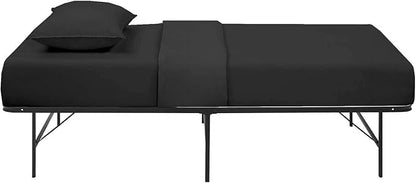 4-PC Fitted Sheet 30x80, 100% Cotton - Perfect for Narrow Twin/RV Bunk/Camping Cot/Guest Bed, Fits Upto 4-8" Deep Mattress - Charcoal Solid