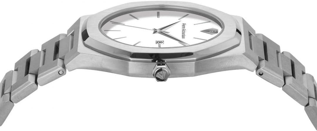 PIERRE RICHARDSON PR5428 Men’s Luxury Watch – Japanese Quartz Movement, Stainless Steel, 41mm, 5ATM Water Resistant, Scratch-Resistant Sapphire Crystal Glass – Classic Dress Watch for Men