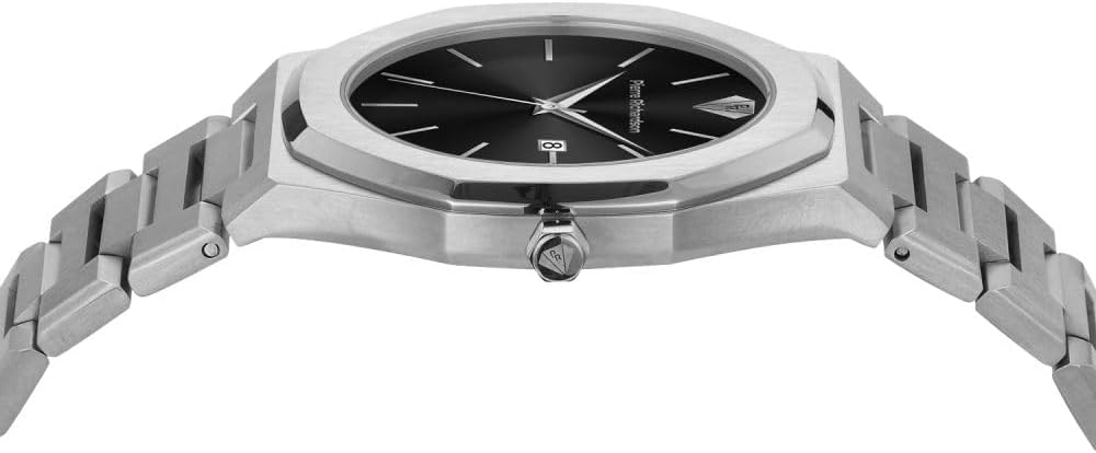 PIERRE RICHARDSON PR5428 Men’s Luxury Watch – Japanese Quartz Movement, Stainless Steel, 41mm, 5ATM Water Resistant, Scratch-Resistant Sapphire Crystal Glass – Classic Dress Watch for Men
