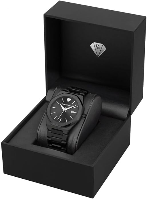 PIERRE RICHARDSON PR5428 Men’s Luxury Watch – Japanese Quartz Movement, Stainless Steel, 41mm, 5ATM Water Resistant, Scratch-Resistant Sapphire Crystal Glass – Classic Dress Watch for Men