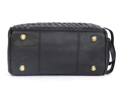 10" Premium Leather Toiletry Travel Pouch With Waterproof Lining | King-Size Handcrafted Vintage Dopp - Kit, Gift for Father's Day By Aaron Leather Goods (Black)