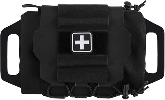 Tactical Medical Molle First Aid Pouch Two Piece System Micro Med kit Emergency Hunting Bag(Medium Size)