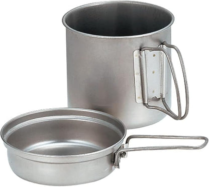 Snow Peak Trek Series Backpacking/Camping Cookware Sets, Trek 900 Pot & Pan, 30.4 fl oz