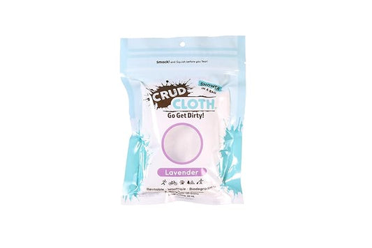 Shower in A Bag | Lavender Scented (Pack of 7) | Biodegradable No Rinse Bathing Wipes for Camping, Backpacking, and Travel. Pre Soaped Disposable Washcloths and Body Wipes