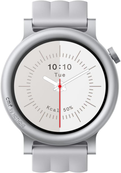 CMF Watch 3 Pro Smart Watch for Men Women, Bluetooth Call AI Smartwatch with Energy Score, Heart Rate Tracking, Sleep Monitor, GPS & 130+ Sport Modes, Fitness Tracker for Android iOS, IP68 Light Grey