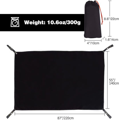 REDCAMP Ultralight Tent Footprint, PU 2000 Waterproof Camping Tent Tarp with Drawstring Carrying Bag, Waterproof Camping Tarp for Outdoor Hiking Camping
