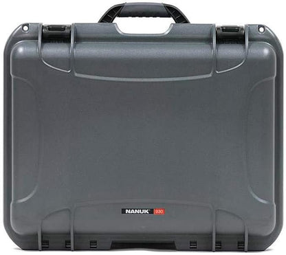 NANUK Large Series 930 Lightweight NK-7 Resin Waterproof Protective Case with Foam, Graphite
