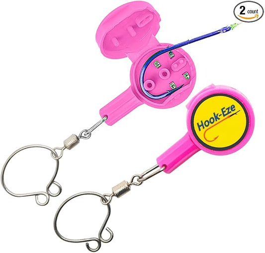 HOOK-EZE Fishing Knot Tying Tool | Protect from Fish Hooks | Tie Fishing Knots Easily | Cool Gadgets for Fishermen | Ice Fly Fishing | Fishing Accessories for Beginner Anglers | Nail Knot Tool