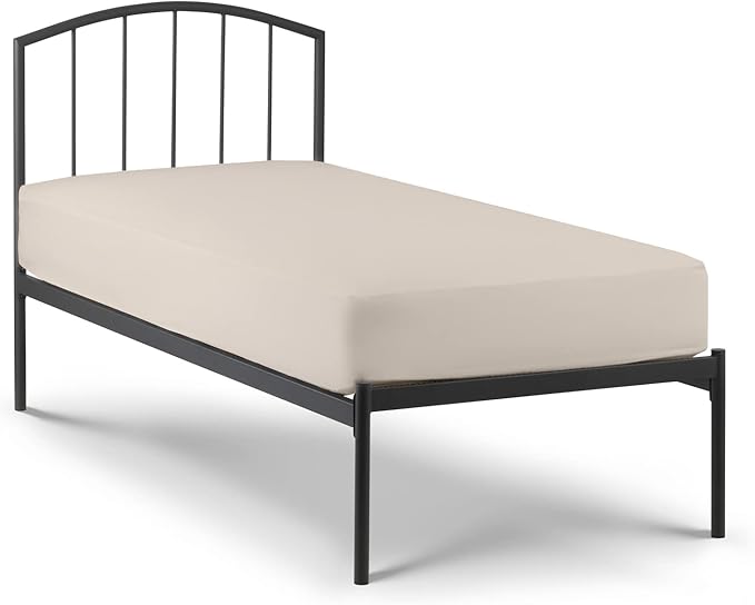 4-PC Cot Sheet Set - 33x75, 100% Cotton Fitted Sheet - Perfect for Narrow Twin/RV Bunk/Camping Cot/Guest Bed - Fits Up to 4-8" Deep Mattress - Beige Solid