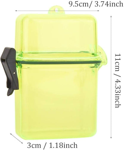 T best Diving Dry Box, Underwater Plastic Transparent Floating Watertight Case Waterproof Diving Sealing Dry Storage Box with Rope Hook for Surfing Canoe Kayak(Transparent Yellow)