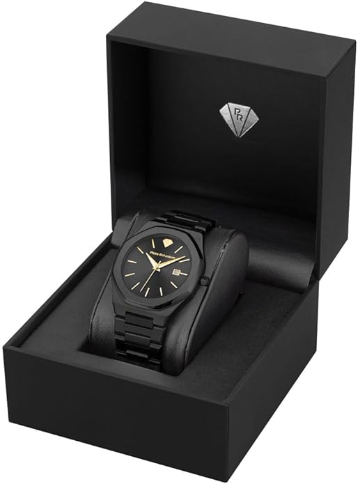 PIERRE RICHARDSON PR5428 Men’s Luxury Watch – Japanese Quartz Movement, Stainless Steel, 41mm, 5ATM Water Resistant, Scratch-Resistant Sapphire Crystal Glass – Classic Dress Watch for Men