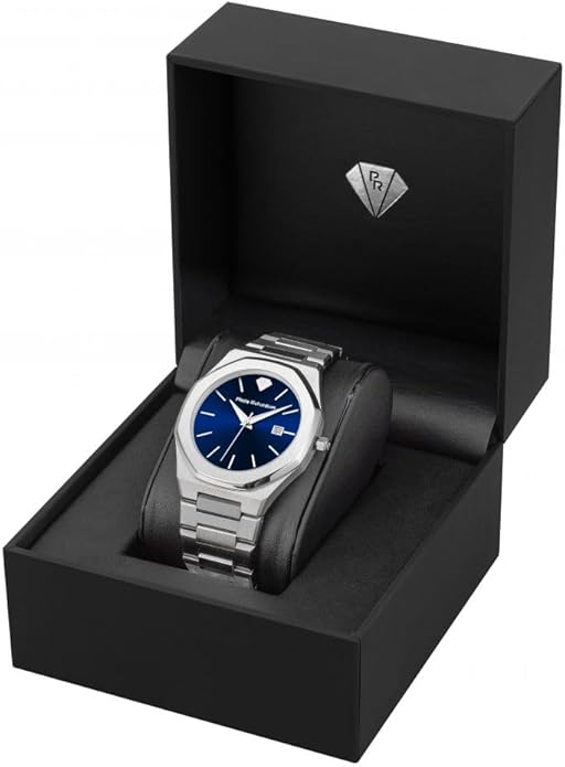 PIERRE RICHARDSON PR5428 Men’s Luxury Watch – Japanese Quartz Movement, Stainless Steel, 41mm, 5ATM Water Resistant, Scratch-Resistant Sapphire Crystal Glass – Classic Dress Watch for Men