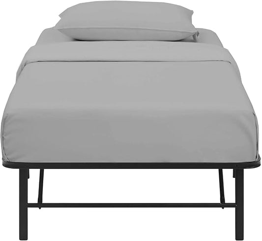 4-PC Fitted Sheet 30x80, 100% Cotton - Perfect for Narrow Twin/RV Bunk/Camping Cot/Guest Bed - Fits Up to 4-8" Deep Mattress - Light Grey Solid