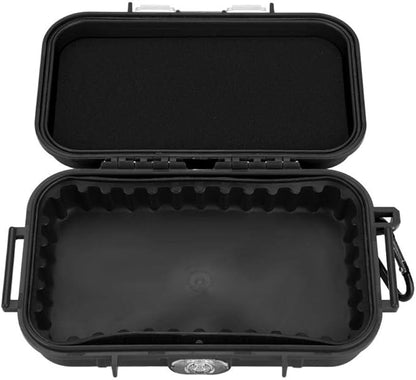 Vbestlife Plastic Waterproof Shockproof Storage Box, Floating Hard Shell Wet Dry Box Container, Marine Fishfinder Case, 4 Colors (Black)