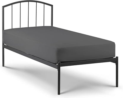 NON Sticky cotton 4 PC Cot Size Sheets 32x75,100% Fitted Cot Sheet- Perfect Narrow Twin/Rv Bunk/Camping Cot/Guest Bed Replacement,Sheets Cot Bunk Bed-Fits Upto 4-8'' Deep Mattress- Dark Grey Solid