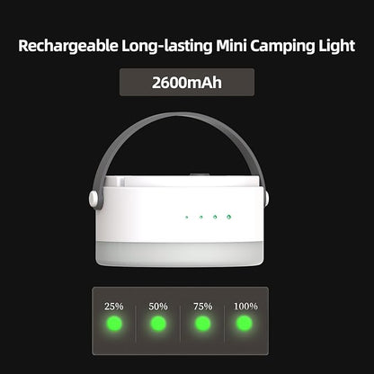 LED Camping Tent Light,Dimmable Warm Light with USB C Charging and Magnetic Hanging Design,Rechargeable 4500mAh Portable Lantern for Emergency,Outdoor,Vendor Booths