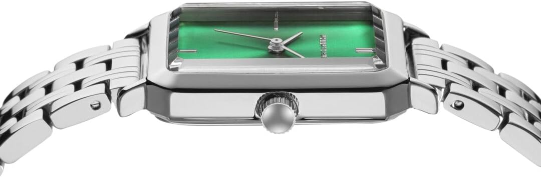 Roberto Marino RM1982 Women’s Luxury Watch Rectangular Gold – Japanese Quartz Movement, Vintage Stainless Steel Design, Silver Dial, Elegant Dress Timepiece, 3ATM Water Resistant – Reloj para Mujer