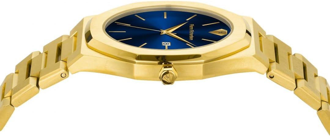PIERRE RICHARDSON PR5428 Men’s Luxury Watch – Japanese Quartz Movement, Stainless Steel, 41mm, 5ATM Water Resistant, Scratch-Resistant Sapphire Crystal Glass – Classic Dress Watch for Men