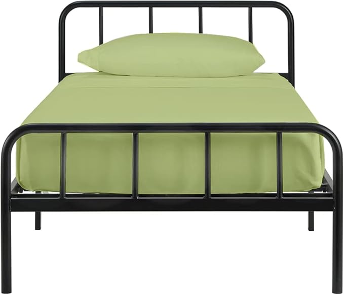 4 PC Cot Sheets 30x75, 100% Cotton Fitted Cot Sheet- Perfect for Narrow Twin/Rv Bunk/Camping Cot/Guest Bed Replacement, Sheets for Cot Bunk Bed-Fits Upto 4-8" Deep Mattress- Sage Solid