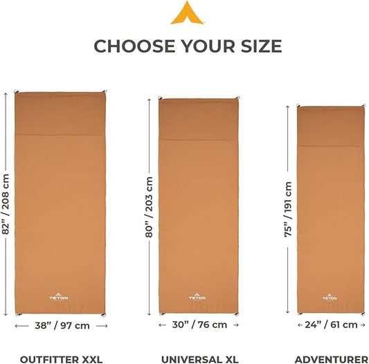 Teton Canvas Camp Pad, Sleeping Pad for Car Camping, Brown