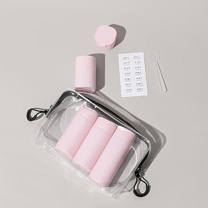 5pcs Travel Cream Dispenser Bottles Set Travel Bottles Toiletry Containers Set, TSA Approved, Travel Essentials