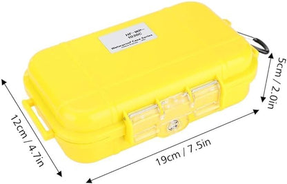 Dry Box Outdoor Waterproof Airtight Storage Case Hard Shell Wet Dry Box Carry Box Tackle Organization for Camping, Fishing