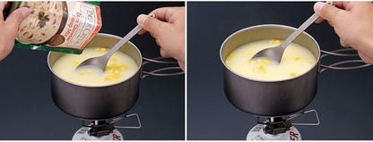 Snow Peak Multi Compact Cook Set, Japanese Titanium, Ultralight and Compact for Camping and Backpacking, Made in Japan, Lifetime Product Guarantee